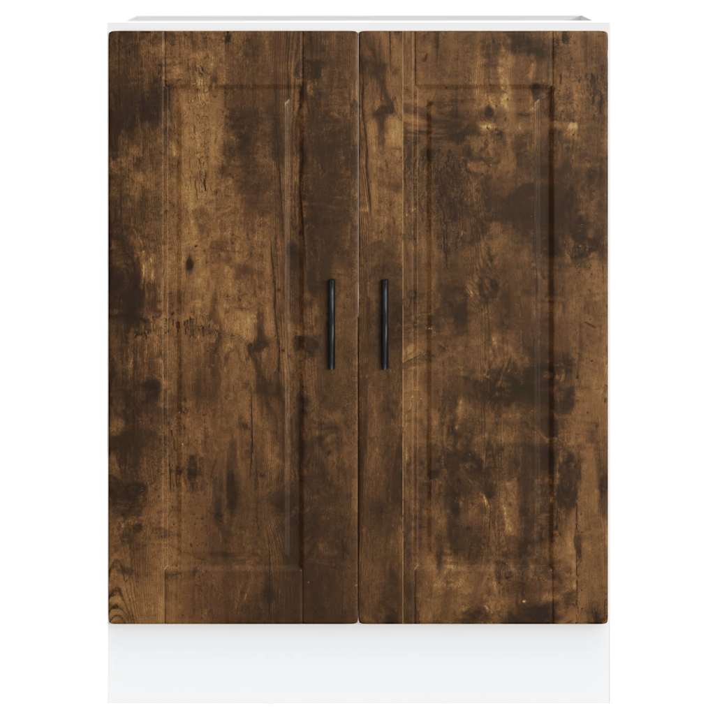 Kitchen Base Cabinet Porto Smoked Oak Engineered Wood