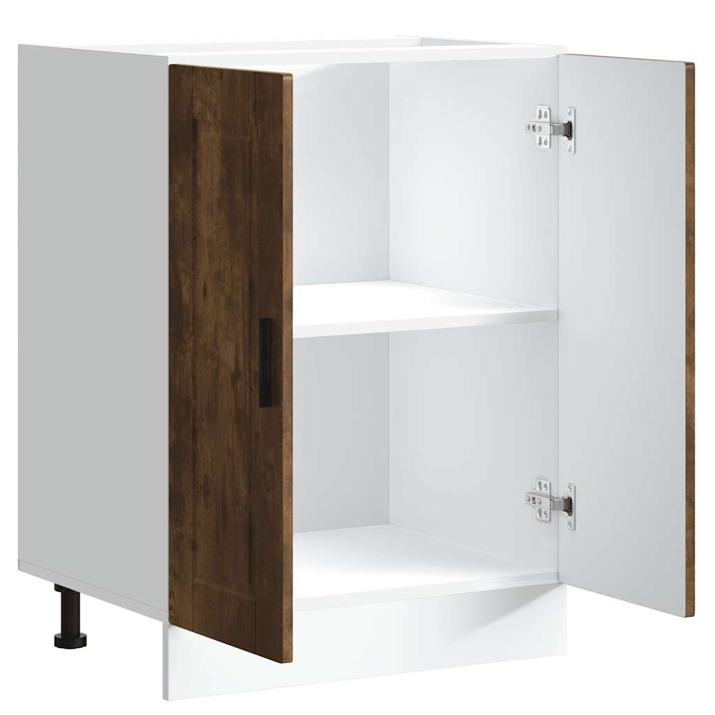 Kitchen Base Cabinet Porto Smoked Oak Engineered Wood