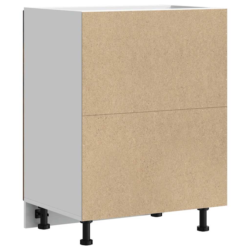 Kitchen Base Cabinet Porto Smoked Oak Engineered Wood