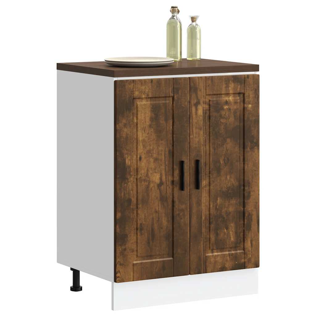 Kitchen Base Cabinet Porto Smoked Oak Engineered Wood