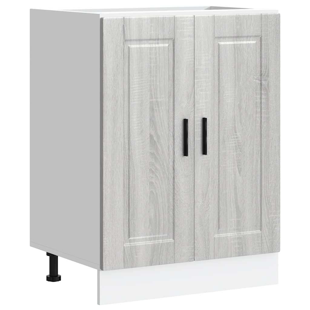 Kitchen Base Cabinet Porto Grey Sonoma Engineered Wood