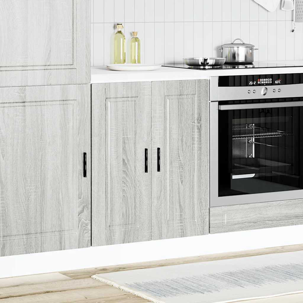 Kitchen Base Cabinet Porto Grey Sonoma Engineered Wood