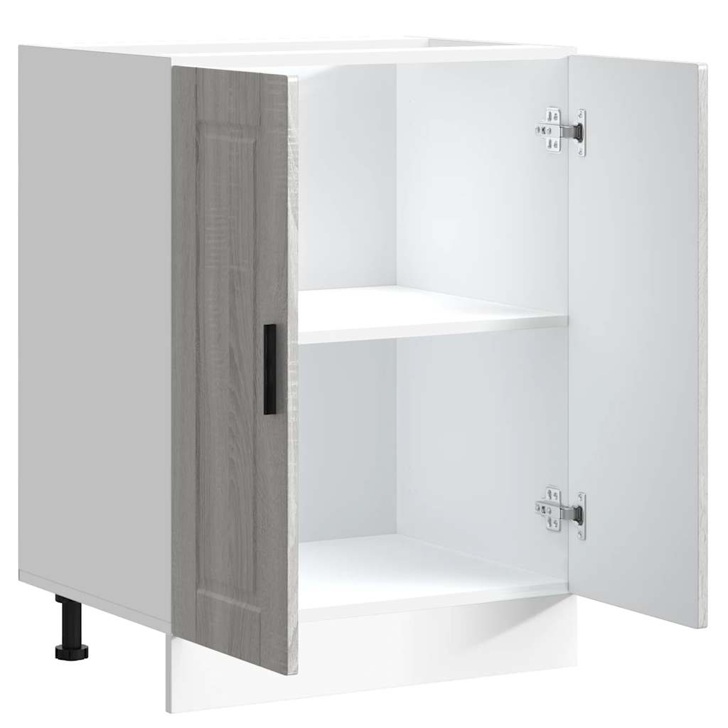 Kitchen Base Cabinet Porto Grey Sonoma Engineered Wood
