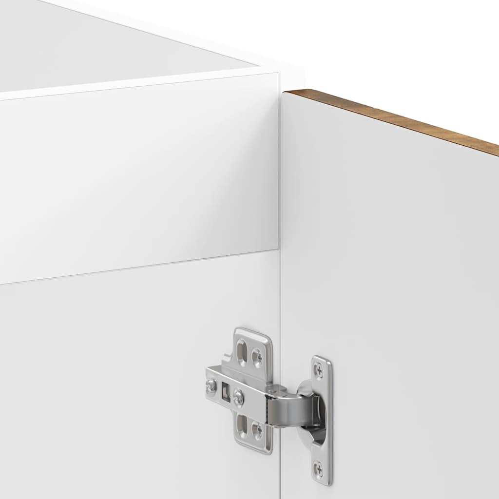 Sink Base Cabinet "Porto" Smoked Oak 80x46x81.5 cm Engineered Wood