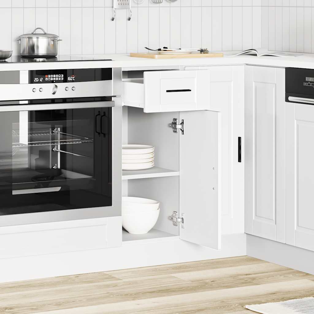 Kitchen Base Cabinet Porto White Engineered Wood