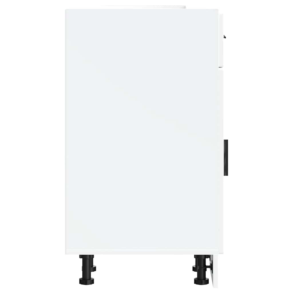 Kitchen Base Cabinet Porto White Engineered Wood