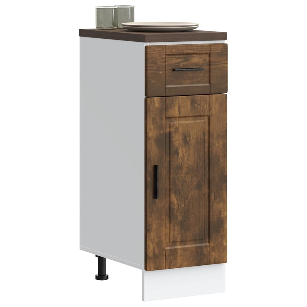 Kitchen Base Cabinet Porto Smoked Oak Engineered Wood