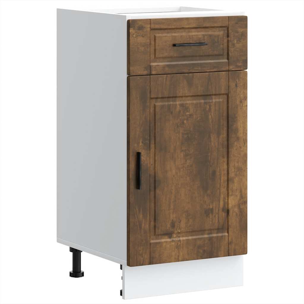 Kitchen Base Cabinet Porto Smoked Oak Engineered Wood