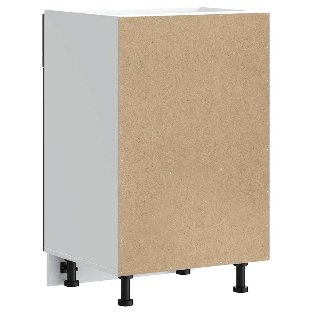 Kitchen Base Cabinet Porto Black Engineered Wood