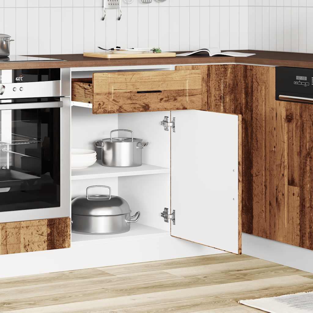 Kitchen Base Cabinet Porto Old Wood Engineered Wood