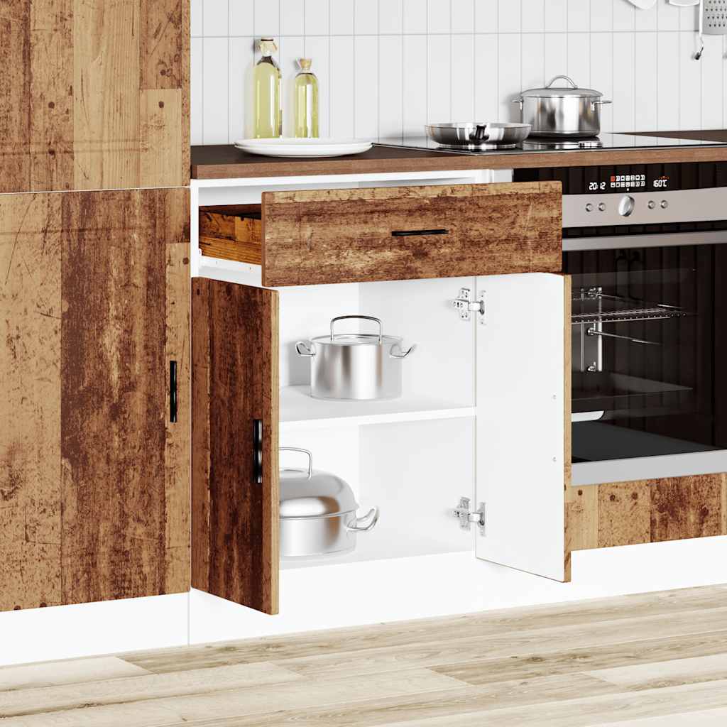 Kitchen Base Cabinet Porto Old Wood Engineered Wood
