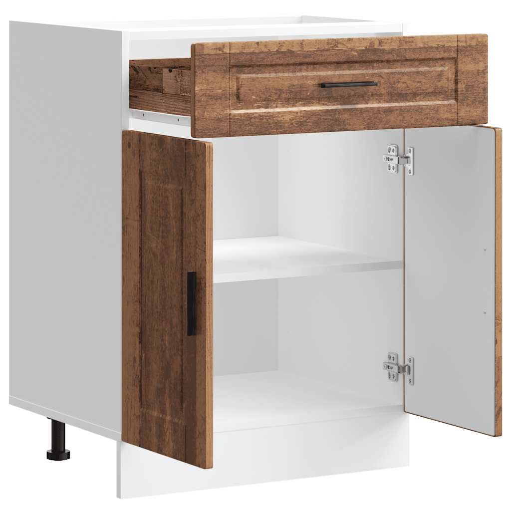 Kitchen Base Cabinet Porto Old Wood Engineered Wood