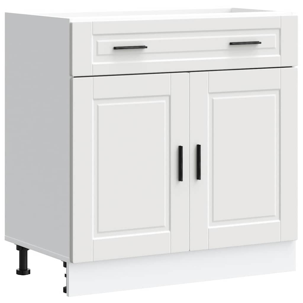 Kitchen Base Cabinet Porto White Engineered Wood