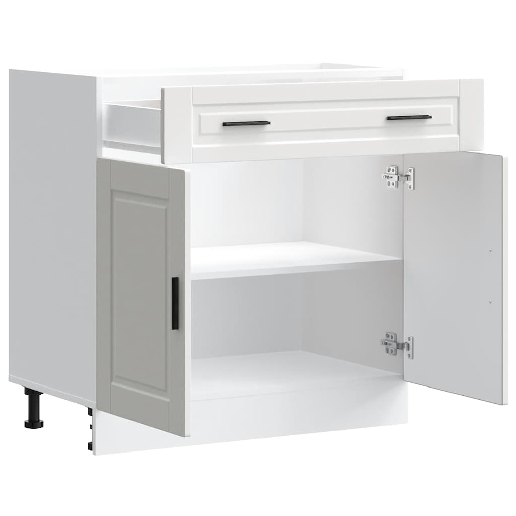 Kitchen Base Cabinet Porto White Engineered Wood