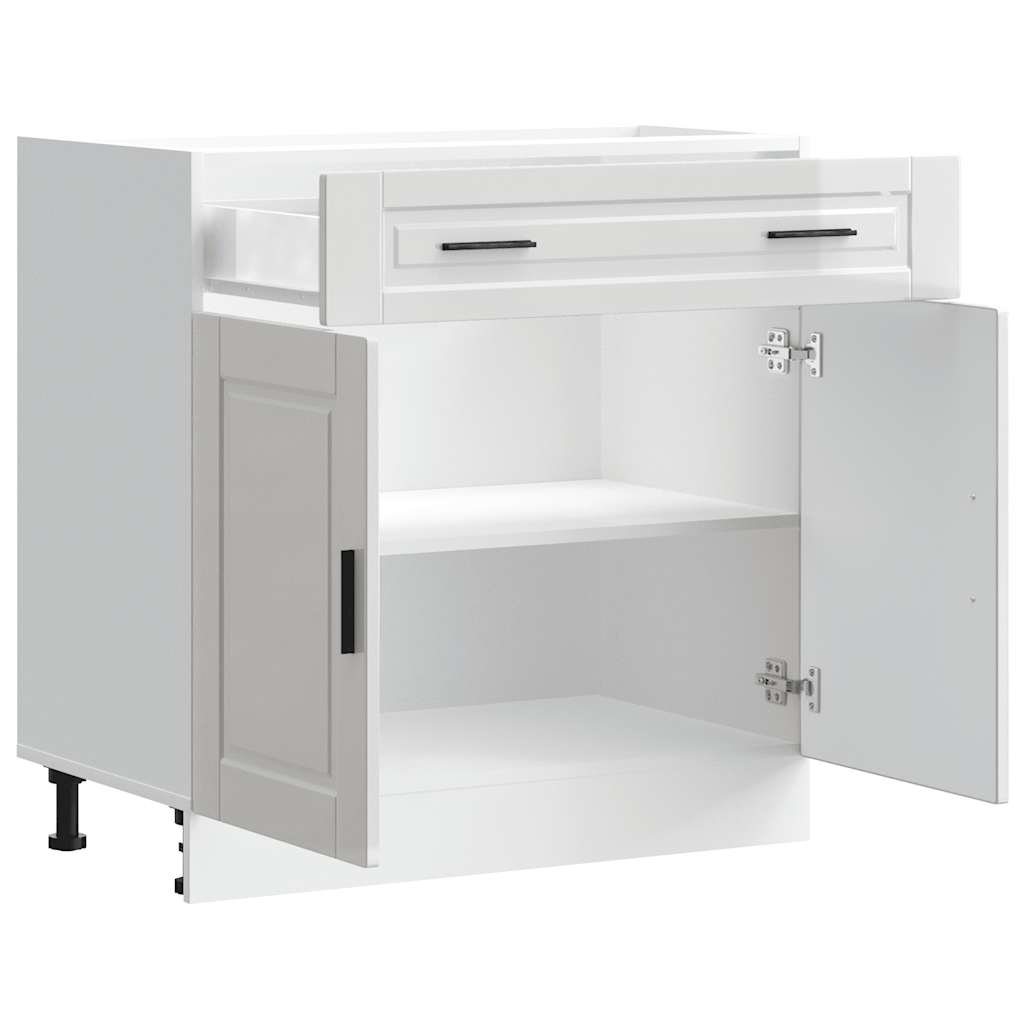 Kitchen Base Cabinet Porto High Gloss White Engineered Wood