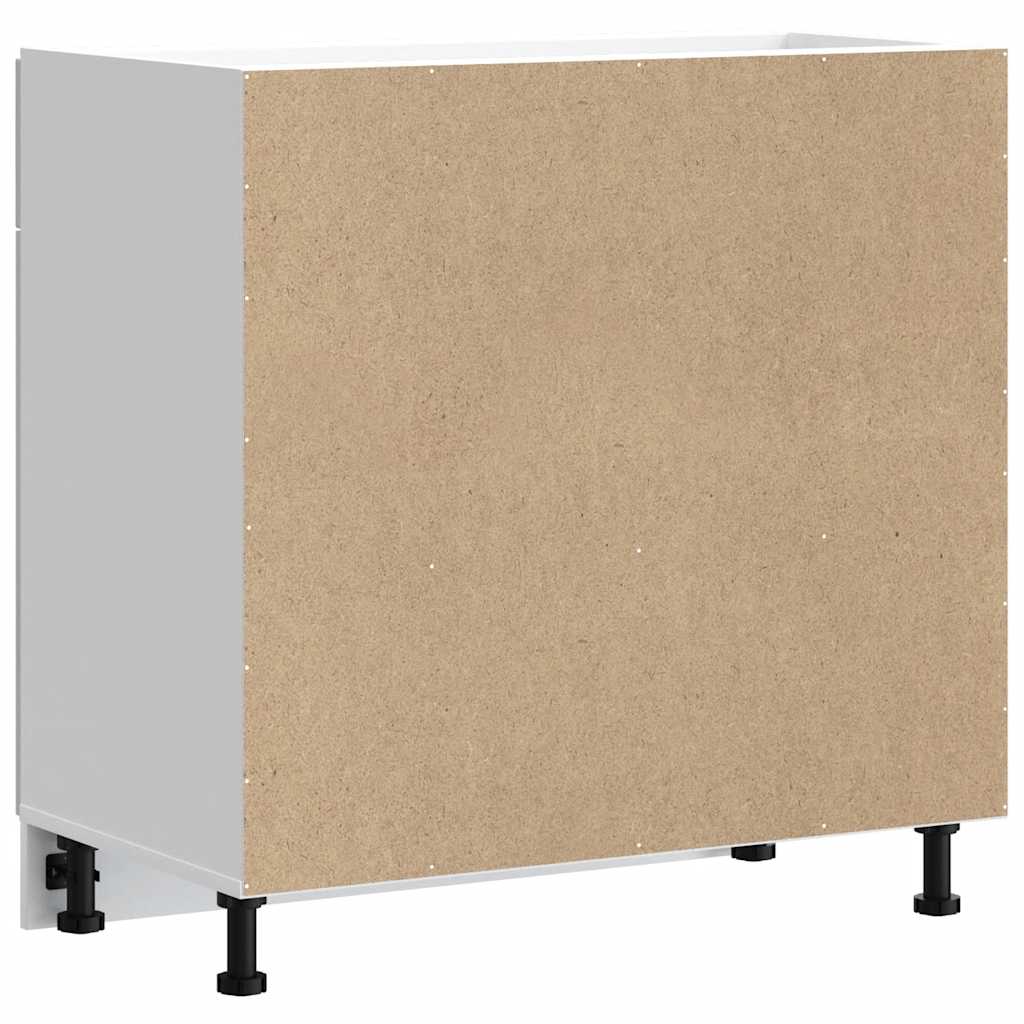 Kitchen Base Cabinet Porto High Gloss White Engineered Wood