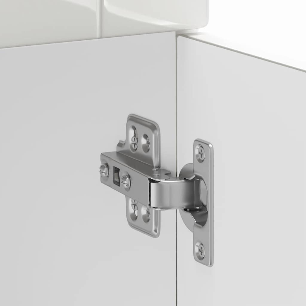 Kitchen Base Cabinet Porto High Gloss White Engineered Wood