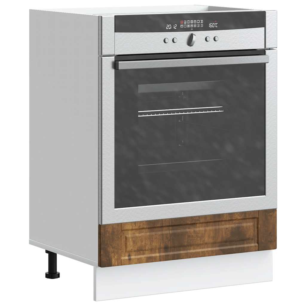 Oven Cabinet Porto Smoked Oak Engineered Wood
