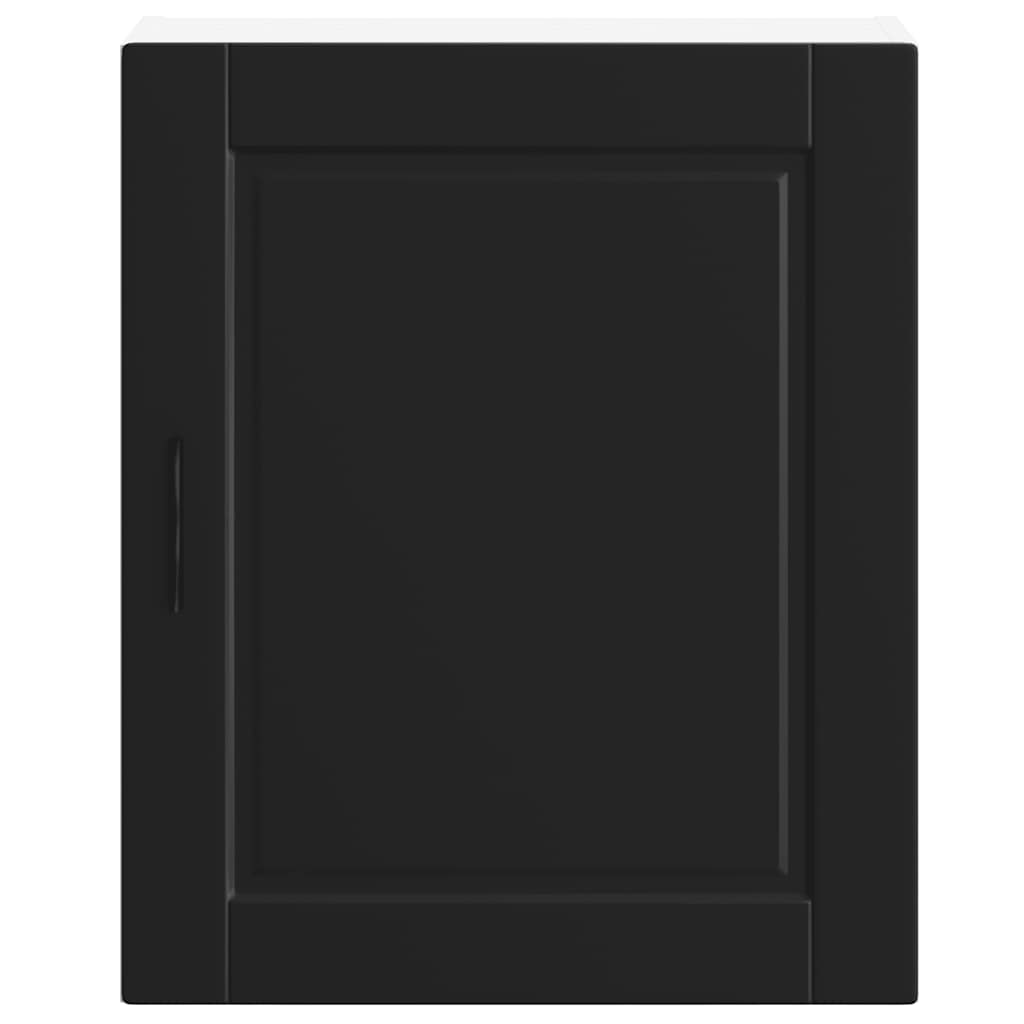 Kitchen Wall Cabinets 2 pcs Porto Black Engineered Wood
