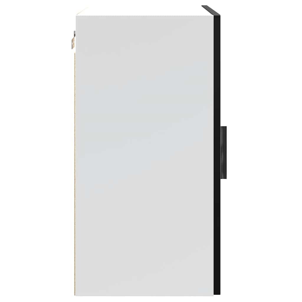 Kitchen Wall Cabinets 2 pcs Porto Black Engineered Wood