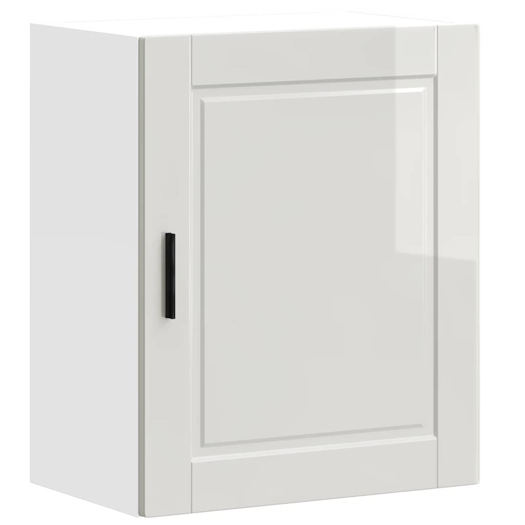 Kitchen Wall Cabinet Porto High Gloss White Engineered Wood