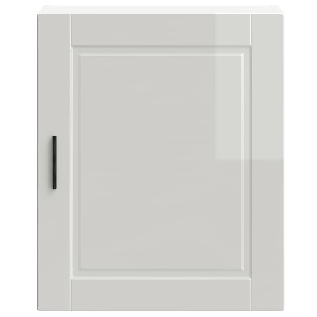Kitchen Wall Cabinets 2 pcs Porto High Gloss White Engineered Wood