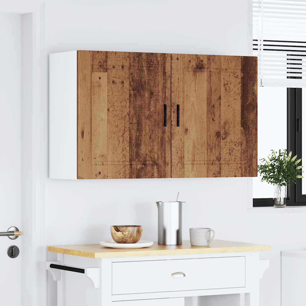 Kitchen Wall Cabinets 2 pcs Porto Old Wood Engineered Wood