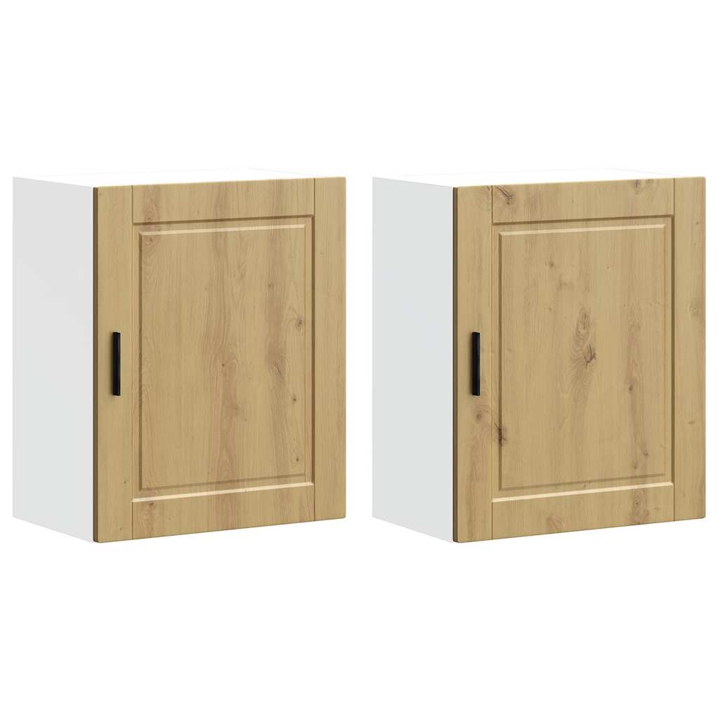 Kitchen Wall Cabinets 2 pcs Porto Artisan Oak Engineered Wood