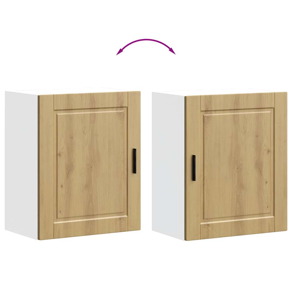 Kitchen Wall Cabinets 2 pcs Porto Artisan Oak Engineered Wood