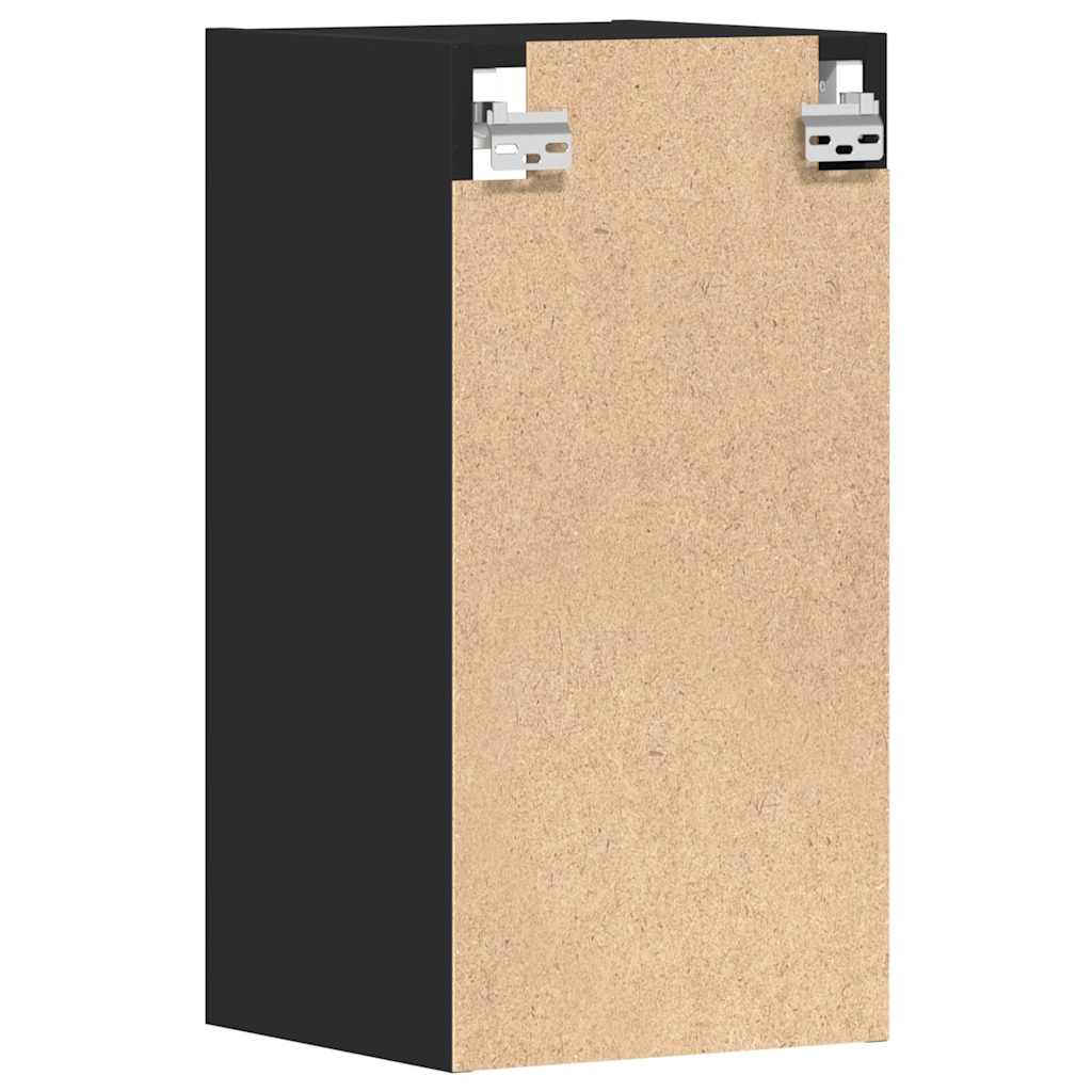 Hanging Cabinet Riga Black 30x29.5x60 cm Engineered Wood
