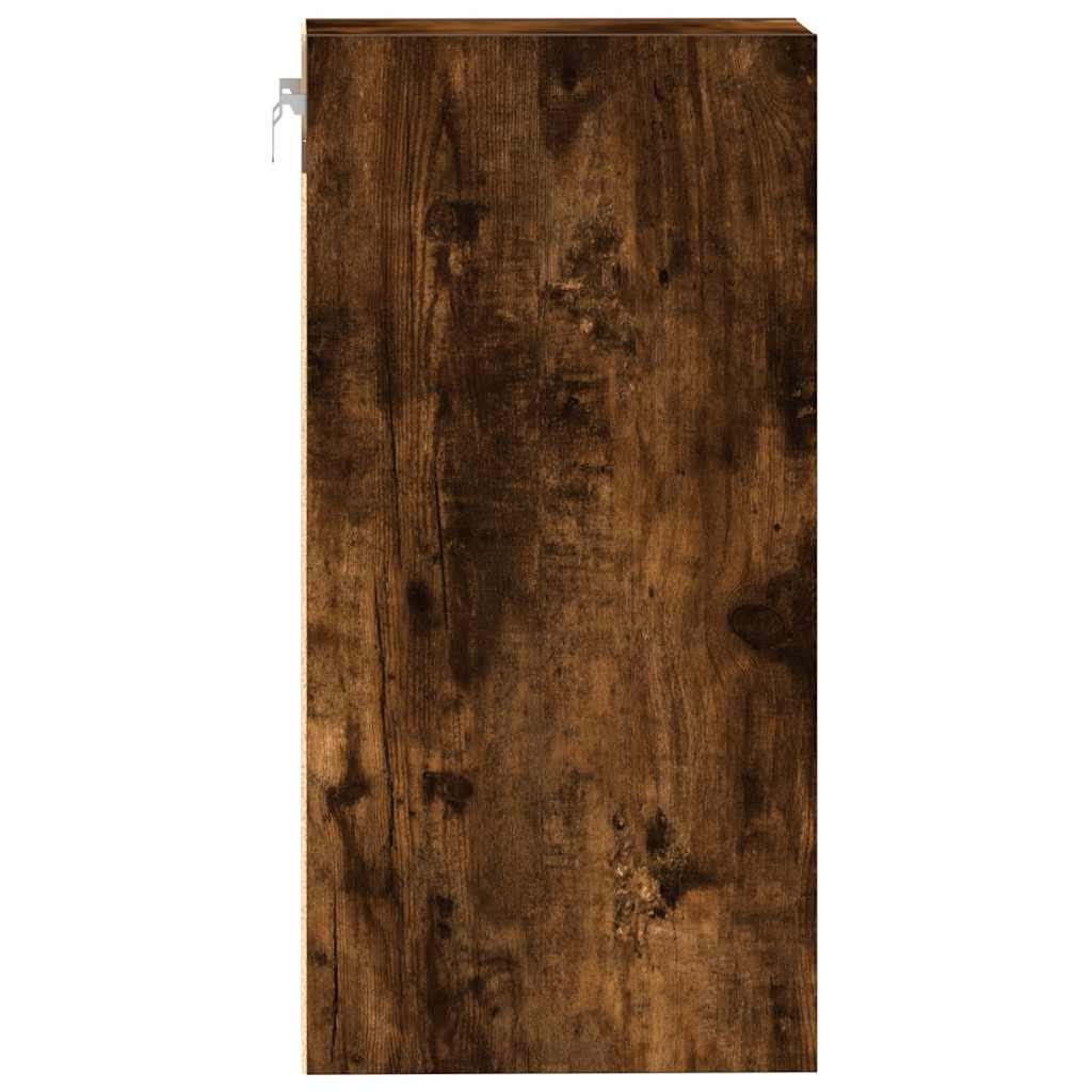Hanging Cabinet Riga Smoked Oak 40x29.5x60 cm Engineered Wood