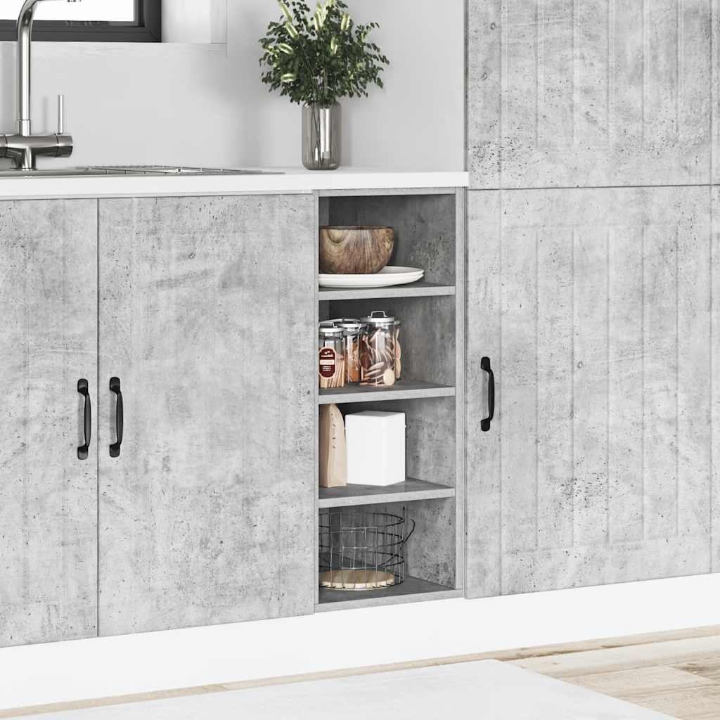 Bottom Cabinet Riga Concrete Grey 30x44.5x81.5 cm Engineered Wood