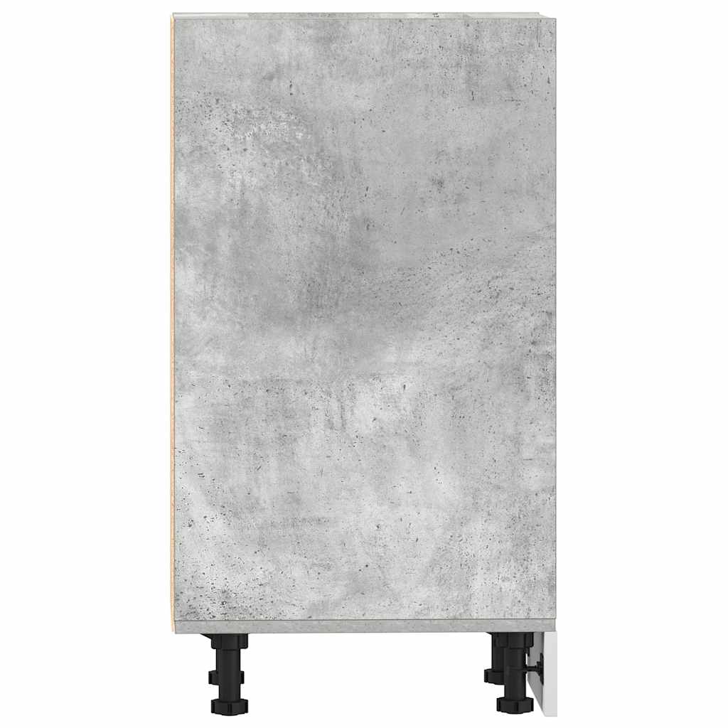 Bottom Cabinet Riga Concrete Grey 30x44.5x81.5 cm Engineered Wood