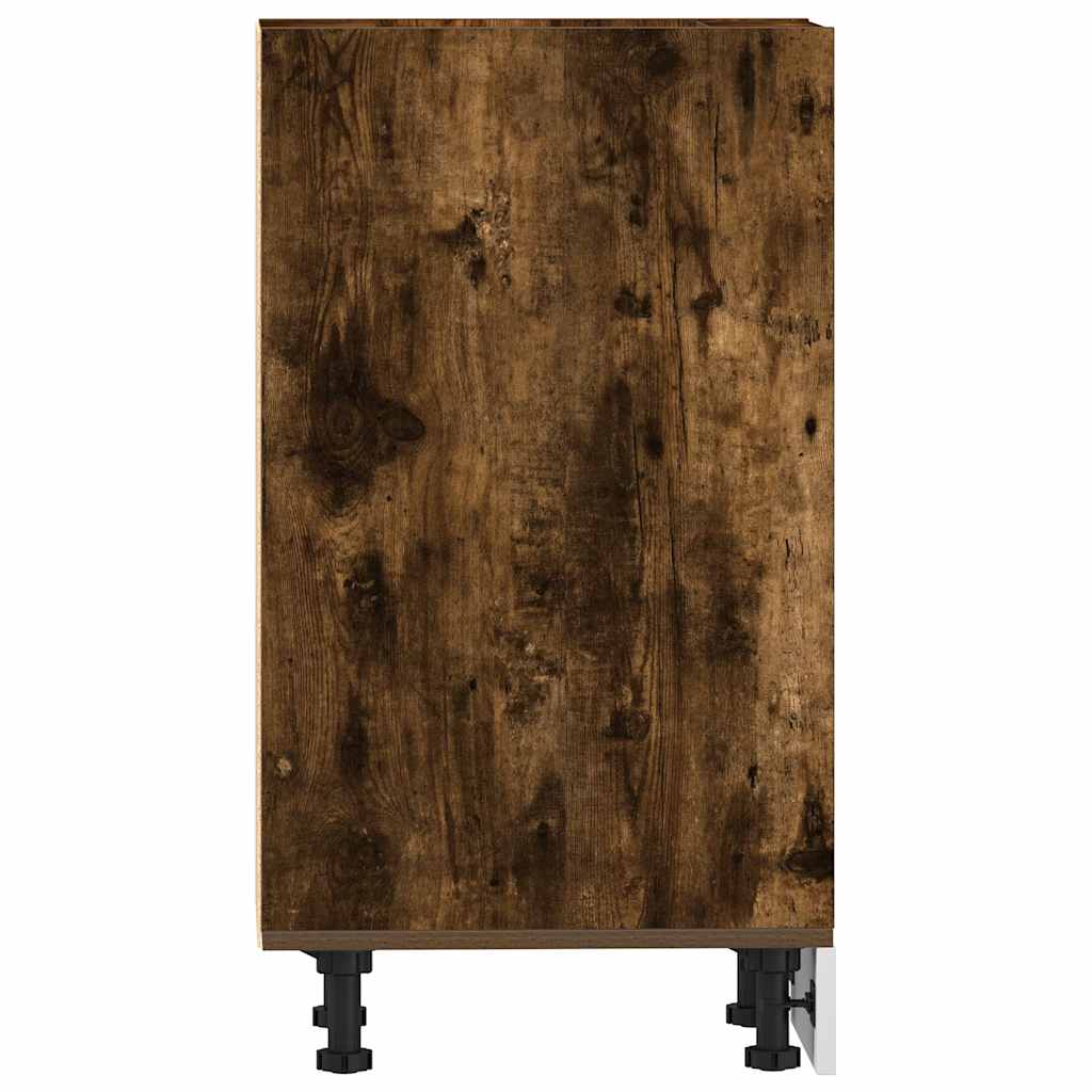 Bottom Cabinet Riga Smoked Oak 30x44.5x81.5 cm Engineered Wood