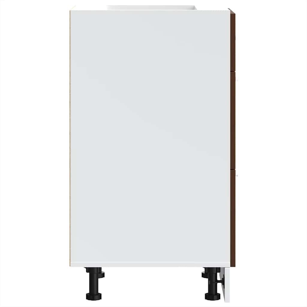 Bottom Cabinet Lyon Brown Oak 40x46x81.5 cm Engineered Wood