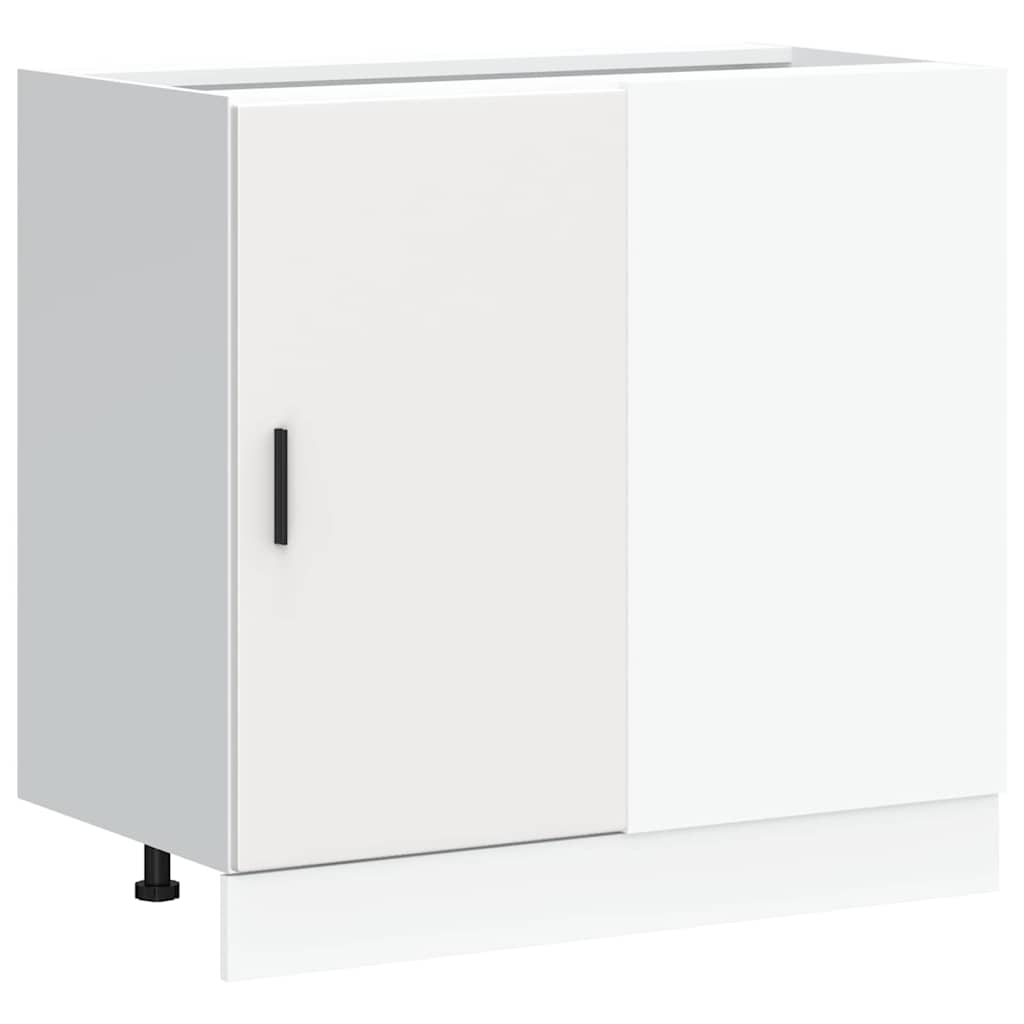Kitchen Base Cabinet Lyon White Engineered Wood
