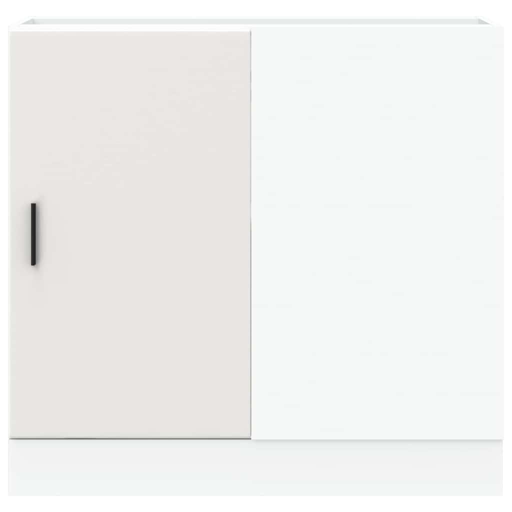 Kitchen Base Cabinet Lyon White Engineered Wood