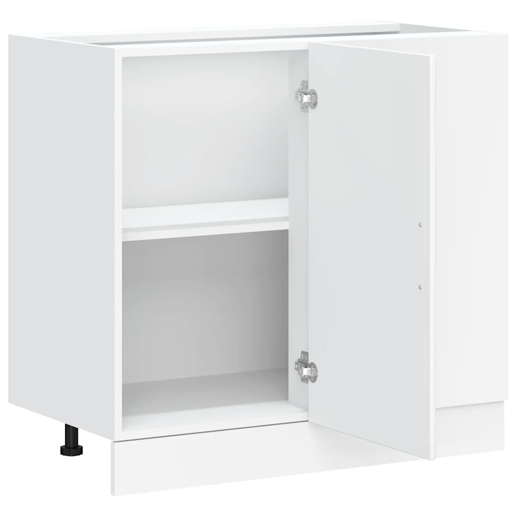 Kitchen Base Cabinet Lyon White Engineered Wood