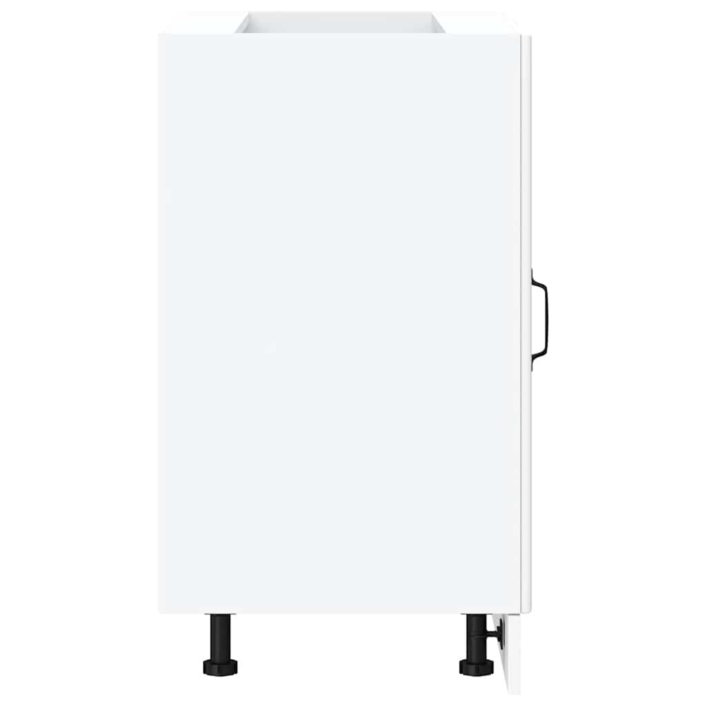 Kitchen Base Cabinet Lyon White Engineered Wood