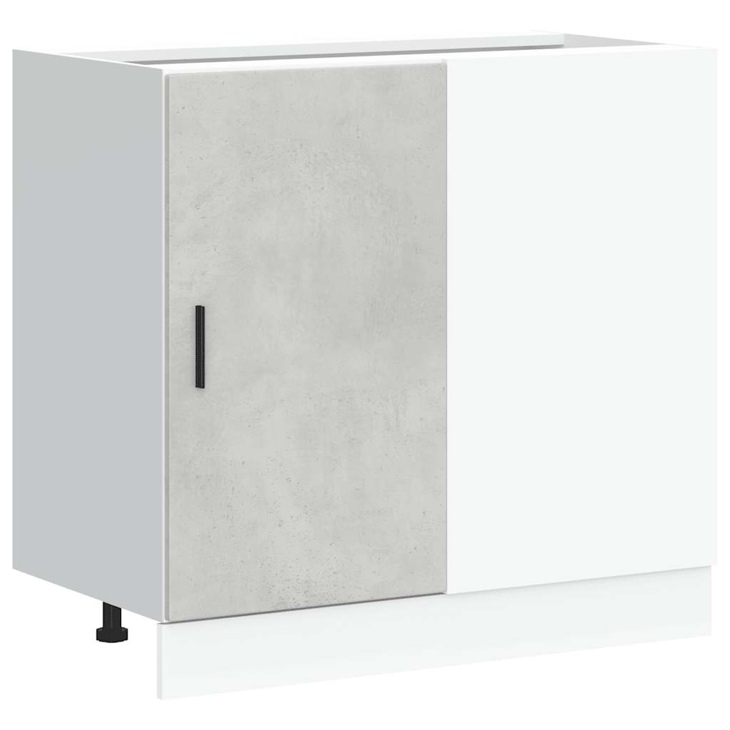 Kitchen Base Cabinet Lyon Concrete Grey Engineered Wood