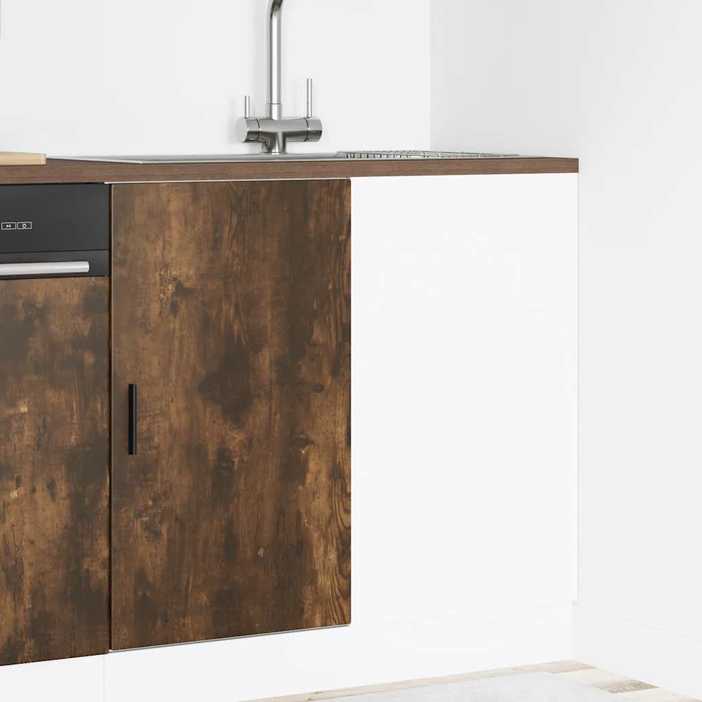 Kitchen Base Cabinet Lyon Smoked Oak Engineered Wood