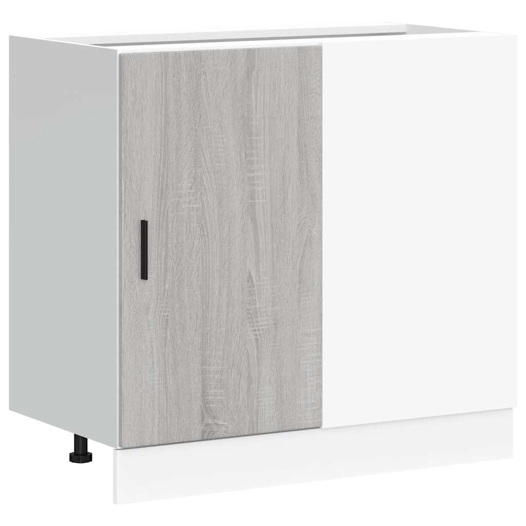 Kitchen Base Cabinet Lyon Grey Sonoma Engineered Wood