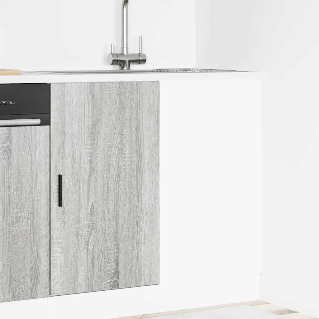 Kitchen Base Cabinet Lyon Grey Sonoma Engineered Wood