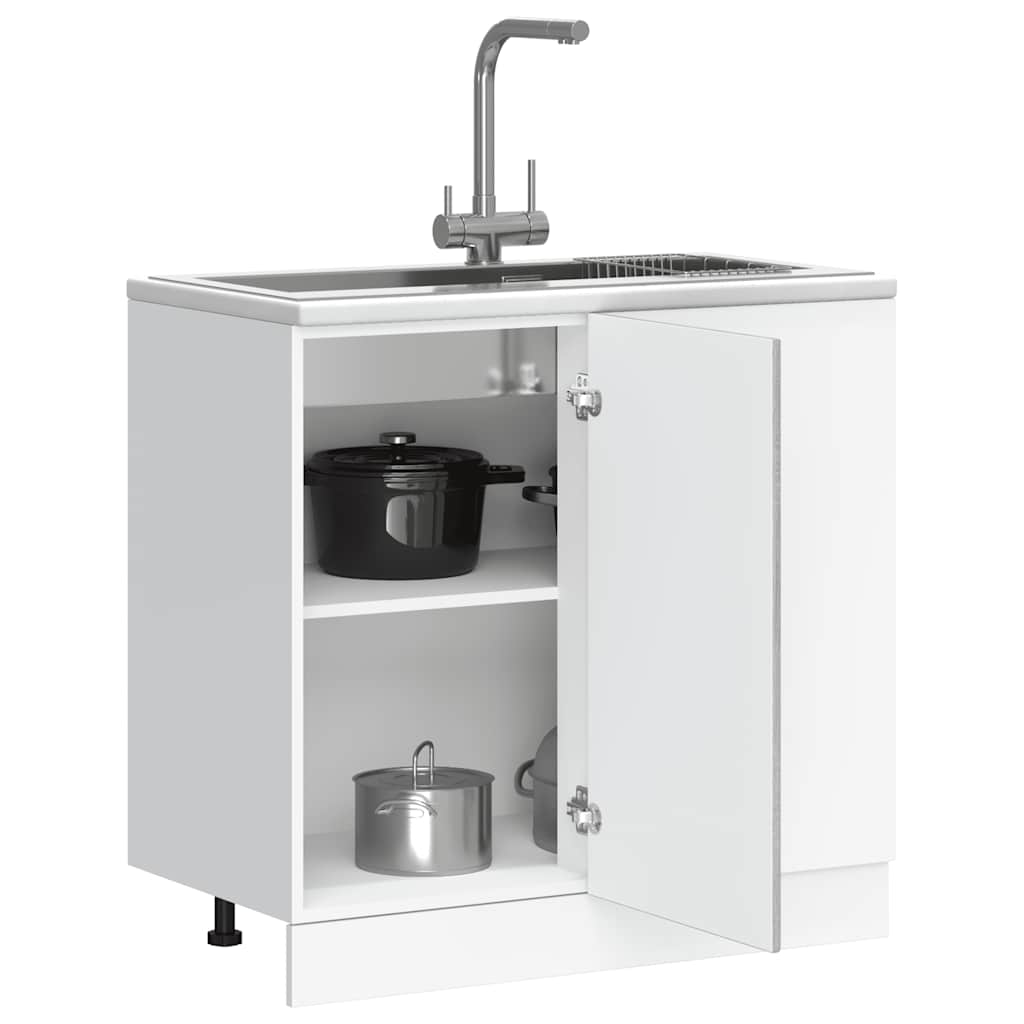 Kitchen Base Cabinet Lyon Grey Sonoma Engineered Wood