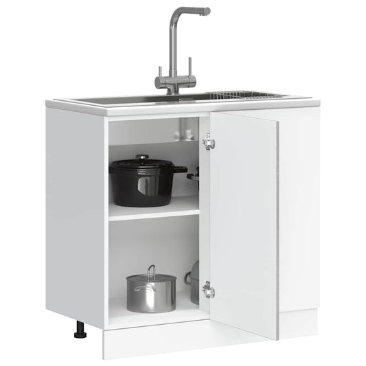 Kitchen Base Cabinet Lyon Grey Sonoma Engineered Wood
