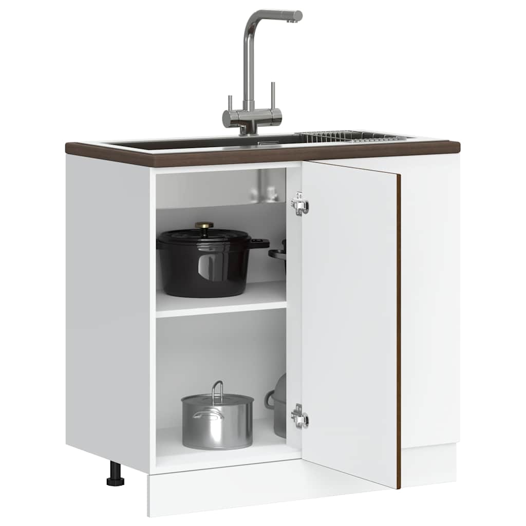 Kitchen Base Cabinet Lyon Brown Oak Engineered Wood