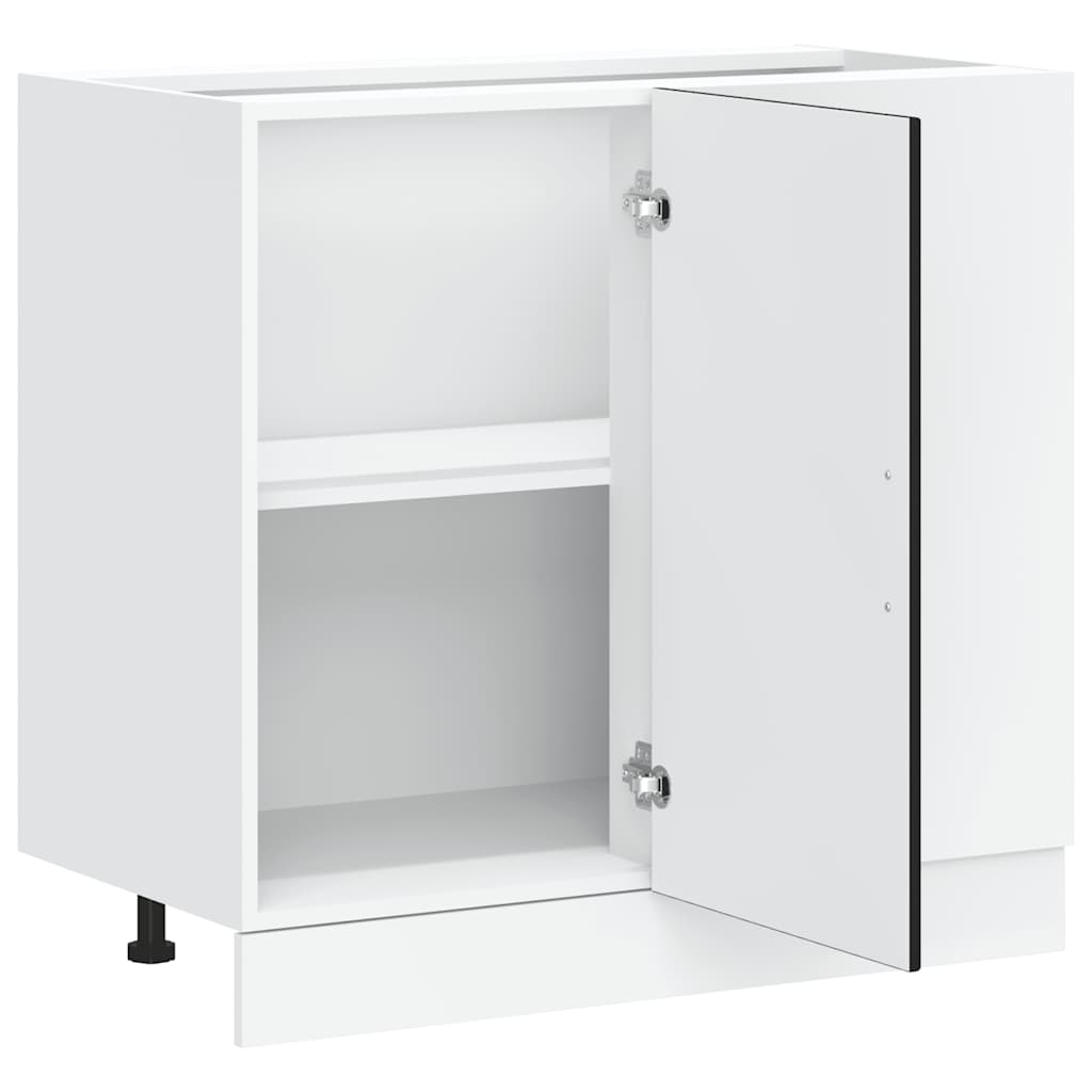 Kitchen Base Cabinet Porto Black Engineered Wood