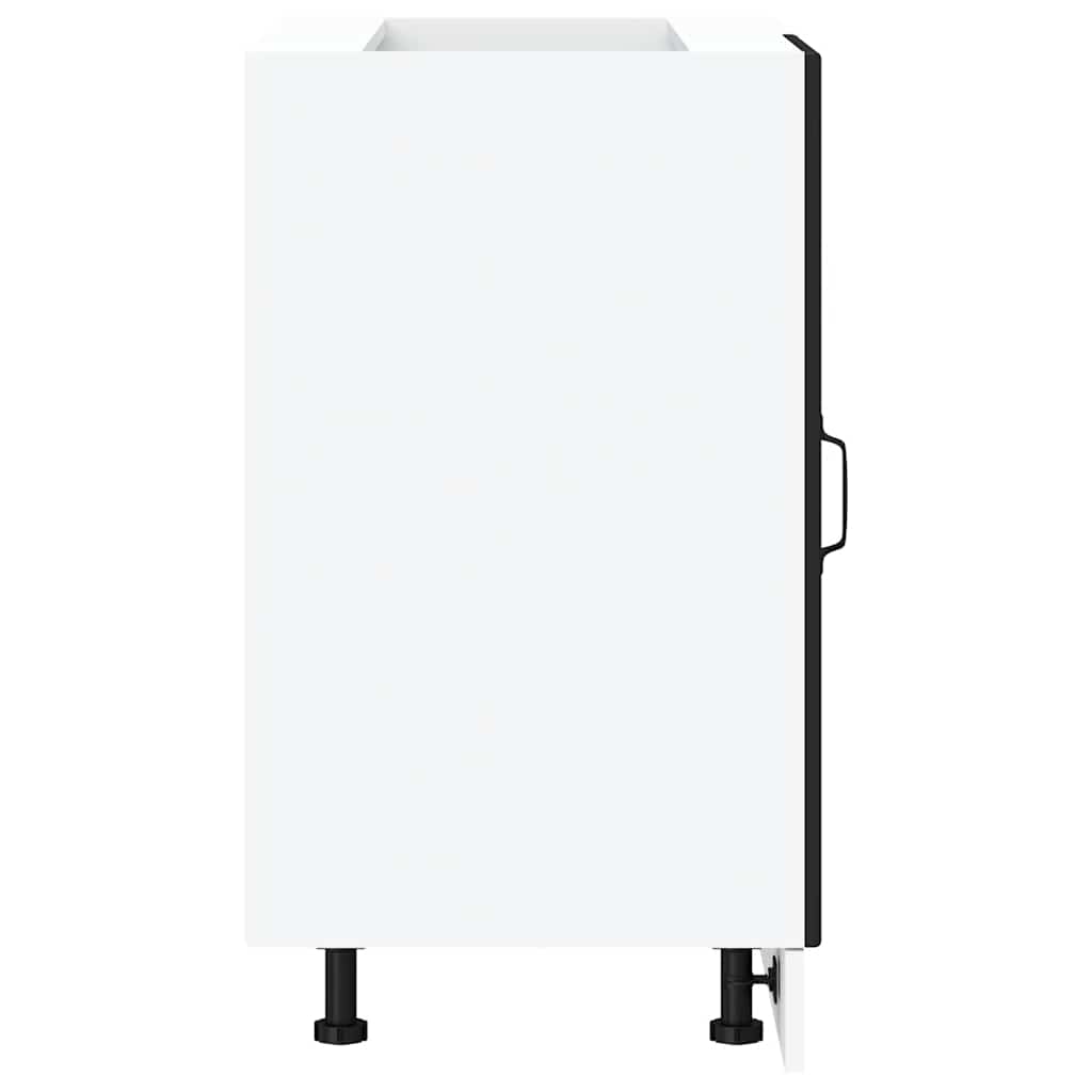 Kitchen Base Cabinet Porto Black Engineered Wood