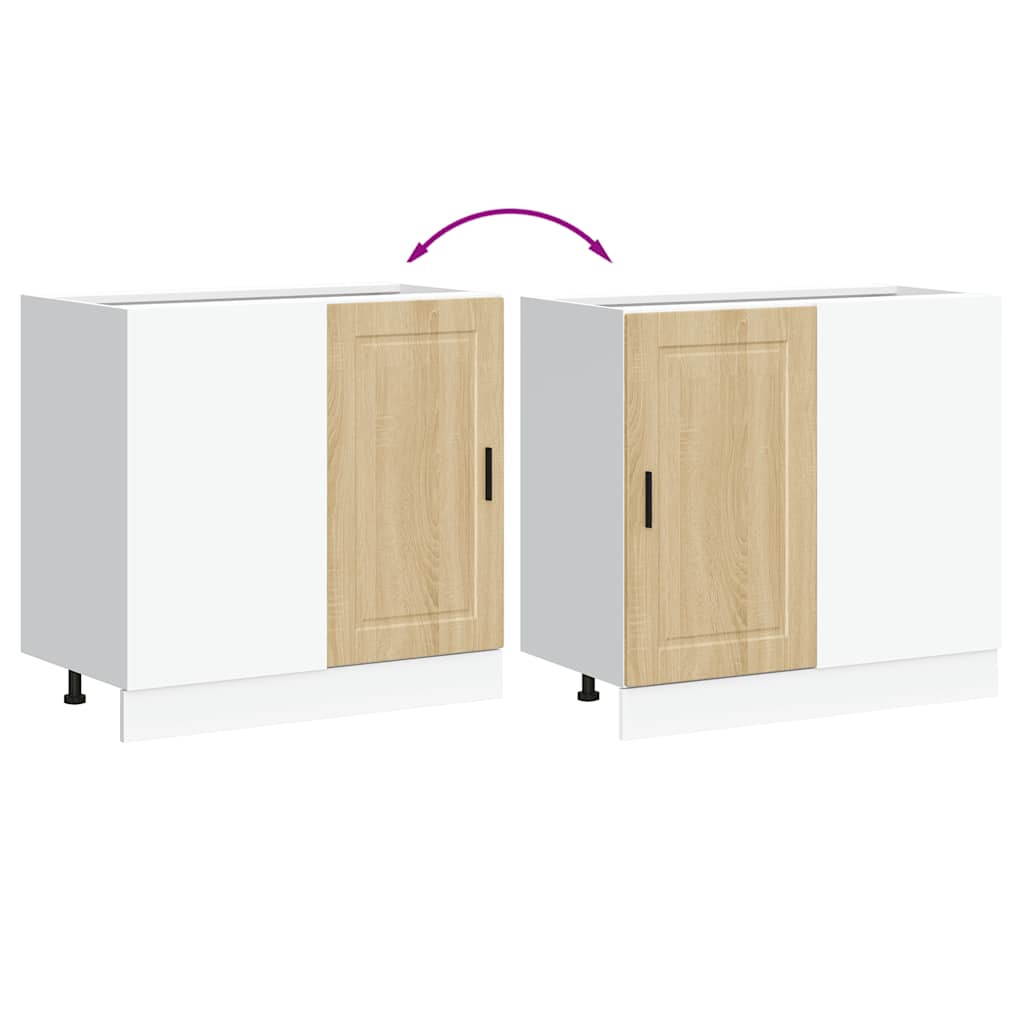 Kitchen Base Cabinet Porto Sonoma Oak Engineered Wood