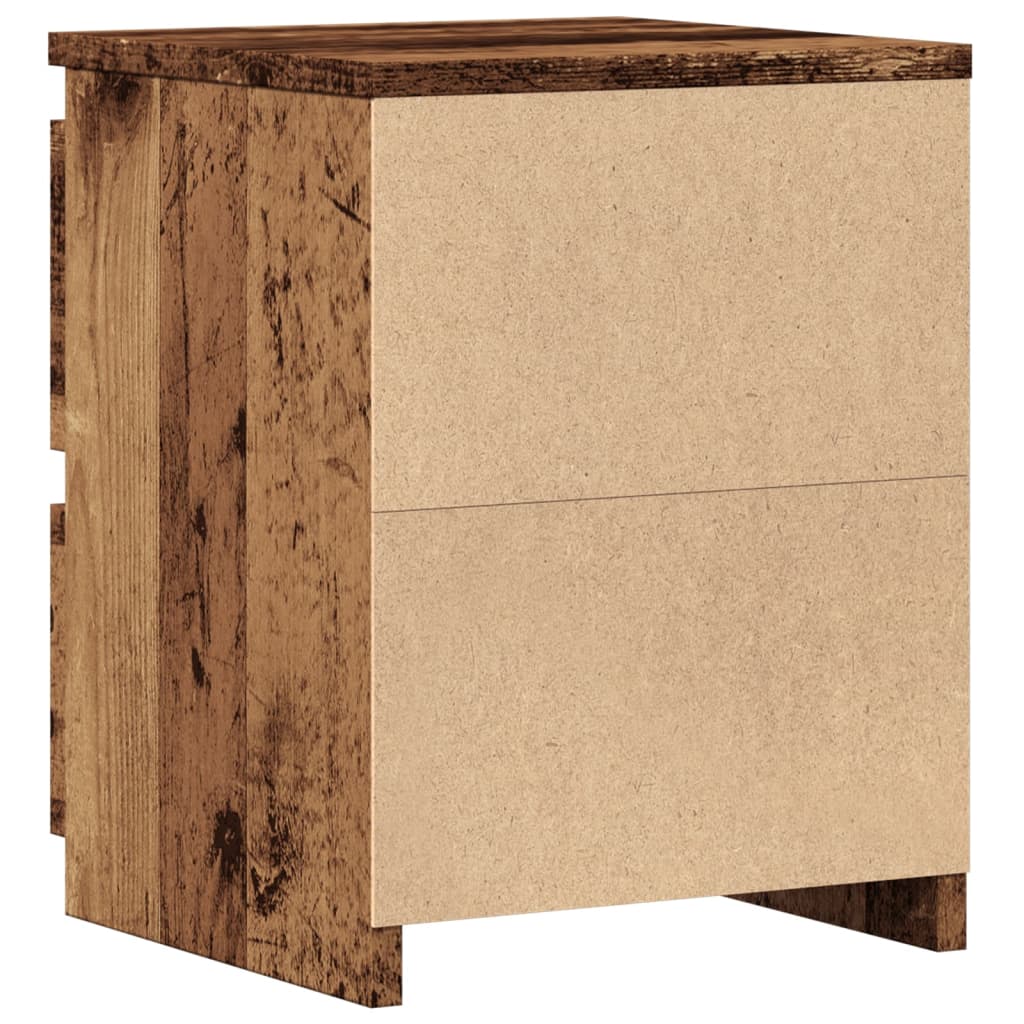 Bedside Cabinet Old Wood 30x30x40 cm Engineered Wood